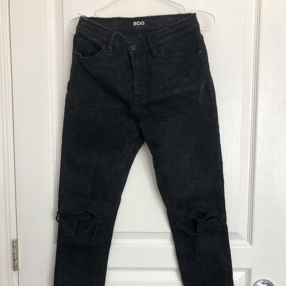 BDG Distressed Black Denim - Picture 1 of 5